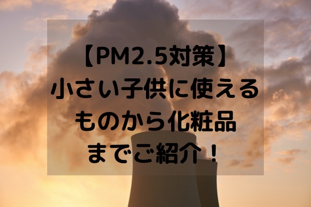 Pm2 5対策グッズ 小さい子供に使えるものから化粧品までご紹介 働く駐妻 In バンコク